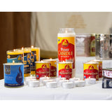 1 Day Yahrzeit Candle - 6 Pack - 24 Hour Kosher Yahrtzeit Memorial And Yom Kippur Candle In Tin Cup Holder