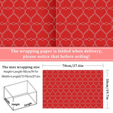 12 Sheet Valentine’S Day Wrapping Paper Love Heart Gnome Fingerprint Gift Wrap Paper Folded Flat Red Diy Craft Art Paper For Birthday Wedding Party Supplies, 19.7 X 27.6 Inch