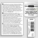 Americana Decor - 8oz Pure White Satin Acrylic Paint for Wall Art & Home Furniture Touch Up - Includes E-book