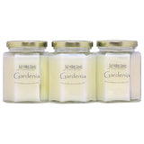 3 Pack - Gardenia Scented Blended Soy Candle | Long Lasting Spring Floral Fragrance | Hand Poured In The Usa By