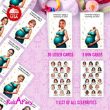 Who Is The Babys Mommy Baby Shower Scratch Off Game, Easy To Play Silly Games, Funny Idea, Ice Breaker Activity. Raffle Cards, Set Of 40 Cards Made In Usa