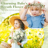 200 Pcs Babys Breath Artificial Flowers Gypsophila Artificial Flowers Wedding Party Decoration Faux White Flowers Bulk Floral Arrangement For Home Decoration Garden Office