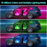 Car Interior LED Lights APP Control USB Color Changing Ambient Lighting for Cars Trucks Gifts