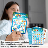 Pool Party Bingo Game For Adults, Tropical Summer Bingo Game Card Set, Hawaiian Themed Supplies Activities, Luau Aloha Favors For Family Friends Large Group -27