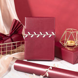 Burgundy Matte Wrapping Paper, Mini Roll, Wine Red Solid Color Pearly-Luster Paper Perfect For Christmas, Wedding, Birthday, Valentine'S Day, Baby Shower, Anniversary, 17 Inches X 32.8 Feet