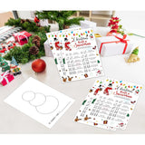 Roll A Snowman Game, Dice Games For Friends, Christmas Card Game, Christmas Games For Friends Party, Xmas Party Favors Supplies For Xmas Festival Activity, 25 Christmas Game Cards,5