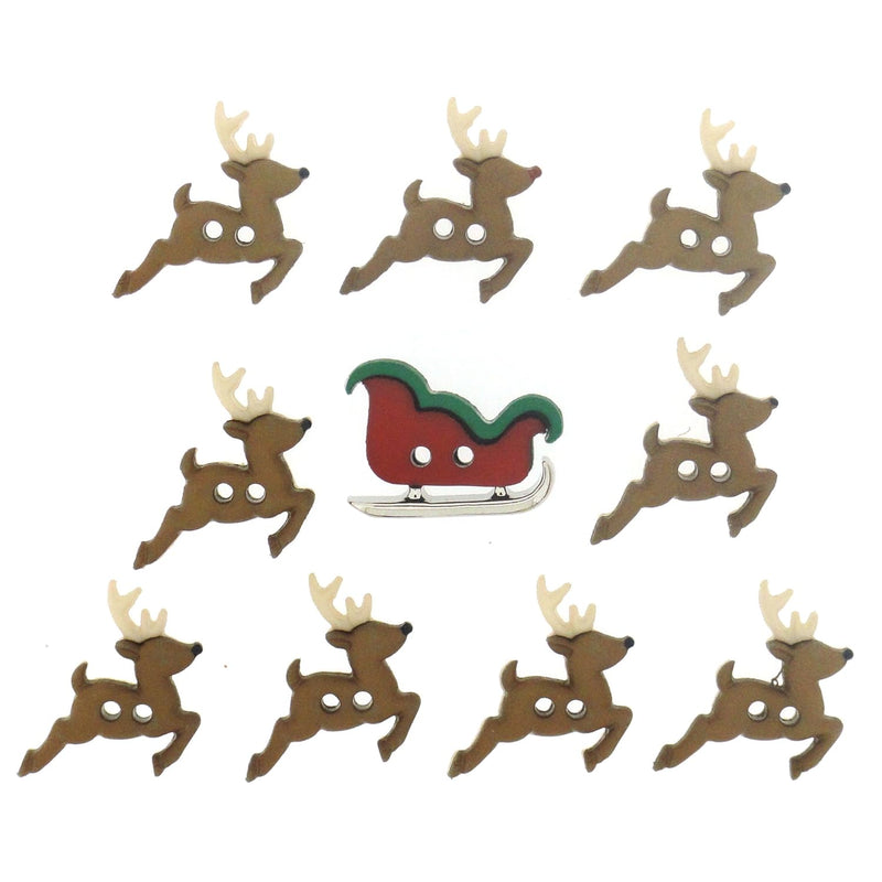 7590 Sew Cute Sleigh/Reindeer 0.75 Inches