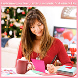 Valentine'S Day Cards Assortment Blank Heart Shaped Red Love Note Cards Bulk 4 X 6'' Assorted Valentines Greeting With Red Envelopes And Sweet Heart Stickers(45 Set)