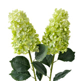 Green Hydrangea Artificial Silk Flowers,2Pcs 31.5" Large Lifelike Panicled Faux Hydrangea Flowers For Decoration,Long Stems Fake Hydrangeas For Centerpieces Tables Bouquets Gargen Wedding