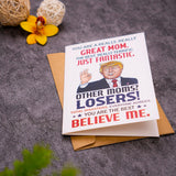 Funny Card For Mom From Daughter, Son, Kids On Mothers Day, Mother’S Day Greeting Card For Mom, New Mom Greeting Card For Women