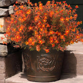 12 Bundles Artificial Fall Flowers No Fade Faux Autumn Plants, Fake Indoor Outdoor Greenery Decorations For Thanksgiving Christmas Wedding Party Home Garden Fireplace Décor (Fall Red)