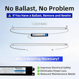 20 Pack 4FT T8 Type B LED Tubes 18W 2400LM 5CCT Selectable Ballast Bypass Lights