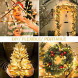 Fairy Lights 2Pack 50Leds Battery Operated Led String Lights With Timer For Bedroom, Wedding, Christmas Tree Decoration