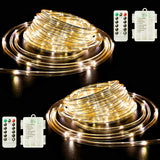 Battery Operated String Lights, 40Ft 120 Led 8 Modes Battery-Powered Fairy Lights For Parties, Weddings & Bedroom Classr
