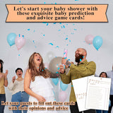 Guess Who Game Cards, Baby Shower Games Cards, Minimalism Boy Or Girl Baby Gender Reveal Party Favors Decorations And Supplies, 25 Pcs Double-Sided - C01