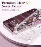 Floral Clear Slim Case for iPhone 18 Pro and iPhone 17 Pro Protective Women Phone Cover