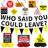 Farewell Party Decorations, Caution Who Said You Could Leave Banner