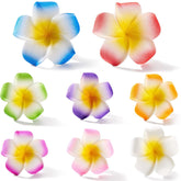 150 Pcs Mixed Colors Foam Hawaiian Frangipani Artificial Plumeria Flower Petals For Diy Hair Hat Wreath Floral Bridal Wedding Decoration Party Decoration