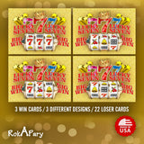 Lucky 7 Scratch Off Game Cards, Slot Machine 25 Count Bulk Game Cards For Business Party Prizes, Promotions, Employee Rewards, Fundraisers, And Casino Events. Made In Usa, Gold