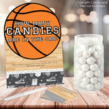 Big Dot of Happiness Nothin’ but Net - Basketball - How Many Candies Baby Shower or Birthday Party Game - 1 Stand and 40 Cards - Candy Guessing Game