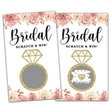 Bridal Shower Scratch Off Games, Bridal Shower Decorations, Floral Bridal Raffle Lottery Tickets Cards For Bachelorette Party Wedding Engagement Party, Set Of 50 Cards (A08)