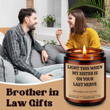 Candles, Brother In Law Gifts, Birthday, Wedding, Valentines Day Funny Gifts For Brother In Law From Sil, Cool Presents Ideas For Future Bil, Sisters Boyfriend Or Husband, Married Sister