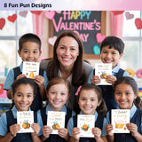 Bee Valentines Day Cards Gifts For Kids School, 24 Pack Bee Valentine Classroom Exchange Cards For Boys Girls