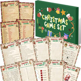 102 Pcs Christmas Trivia Games For Large Group Festival Question Answer Guessing Word Scramble Cards Activity For Xmas Indoor Game Holiday Party Activity Family Friends(Kraft,Candy Canes)