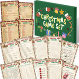 102 Pcs Christmas Trivia Games For Large Group Festival Question Answer Guessing Word Scramble Cards Activity For Xmas Indoor Game Holiday Party Activity Family Friends(Kraft,Candy Canes)
