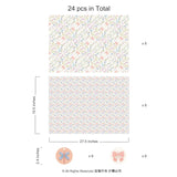 Wildflower Gift Wrapping Paper Garden Fairy Floral Butterfly Dragonfly Giftwrap For Girl Birthday Baby Shower Summer Woodland Flower Picnic Tea Party Favor Classroom Spring Supplies 12Pcs