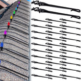 100 Pcs Adjustable Roof Ridge Light Clips, Christmas Light Ridge Hooks For C7 C9 Mini Lights, Universal Christmas Light Roof Clips For Outdoor Ridgeline Hanging String Light