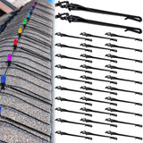 100 Pcs Adjustable Roof Ridge Light Clips, Christmas Light Ridge Hooks For C7 C9 Mini Lights, Universal Christmas Light Roof Clips For Outdoor Ridgeline Hanging String Light