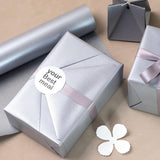 Silver Matte Wrapping Paper - Solid Color Pearly - Luster Paper Perfect For Wedding, Birthday, Christmas, Baby Shower -17 Inches X 32.8 Feet