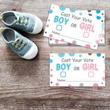Gender Reveal Party Voting Cards, Baby Shower Game, 50 Cards, Pink And Blue, 3.5 X 2 Inches