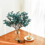 Teal Silk Baby’S Breath Flowers – 6 Bundles, 18.7" Faux Florals With Flexible Stems For New Year And Valentine'S Day Elegant Home, Wedding & Event Décor