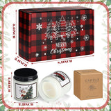 6 Pack Christmas Candles Set Gifts For Christmas Women Holiday Natural Soy Wax Jar Scented Candles For Lover Mom Workmate Xmas Decor Apple Cookies Vanilla Cedar Lemon Fragrance