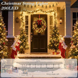 66FT Warm White LED String Lights 200 LEDs with Timer and 8 Modes – Indoor/Outdoor Fairy Lights