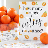 Orange Little Cutie Baby Shower Game, How Many Cuties In The Jar (1 Sign & 30 Guessing Cards)