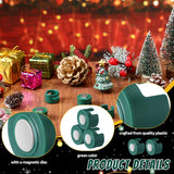 Magnetic Christmas Light Clip, Christmas Light Hooks For C9, C7 Socket, Outdoor Magnetic Holiday Clips For Outside Decor Roof Fence Xmas Tree(Green,100 Pcs)