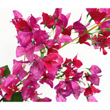 Artificial Bougainvillea Flower Stems Silk Flowers Arrangement For Home Wedding Indoor Outdoor Decorations Table Centerpiece - 6Pcs (Fuchsia)