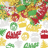 200 Pcs Christmas Confetti Decorations For Table, Xmas Trees Wreath Sequins Glitter Red Green Sliver Table Confetti Snowflake Gift Paper Confetti For Christmas Party Decorations New Year Favors