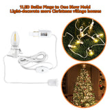 Accessory Cord With One Led Light Bulb, Led Light Bulb C7 Cord Clip Lights Christmas Halloween Cabin,Blow Molds,Outdoor