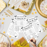 Who Knows The Birthday Girl Best - Birthday Party Games, Black Bow Themed Sleepover Slumber Party Supplies, Funny Game Cards For Girls Her Sleepover Parties