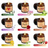9 Pieces Nurse Appreciation Gifts Cna Week Gifts Nursing Scented Candles 3.5 Oz Soy Wax Candles For Nursing School Student, Birthday Retirement