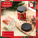 6 Pcs Christmas Candles Gifts Bulk Scented Candle Jars For Coworkers Women Aromatherapy Candles For Home Xmas Birthday Gifts Yoga(Bright Style)