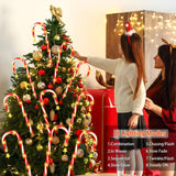 Solar Christmas Decorations Outdoor, 12 Pack Solar Candy Cane Christmas Lights 8 Lighting Modes 180 Bright Led, Waterproof Outside Xmas Diy Decorations For Pathway Yard Garden
