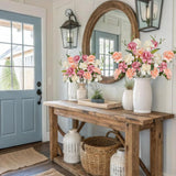 3 Pcs Silk Peonies Artificial Flowers Long Stem Artificial Peonies Bouquet Faux Flowers Bulk With Stems For Vase Floral Arrangements Table Centerpieces Wedding Party Farmhouse Decoration