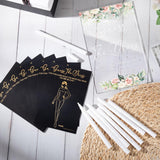 Guess The Dress Bridal Shower Game Acrylic Sign Fun Table Sign 50 Guessing Cards 20 White Acrylic Pens For Guests Wedding Party (Floral)