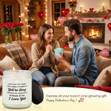 Valentines Day Gifts For Her Him, Lavender Scented Candle, I Love You Anniversary Wedding Gift For Girlfriend Boyfriend Wife Husband, Romantic Birthday Presents