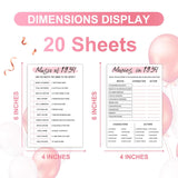 90Th Birthday Party Games Set Of 4 Games For 20 Guests 1934 Birthday Party Games Back In 1934 Games Double Sided Cards Bundle Birthday Party Supplies For Adults Pack Of 40 Cards